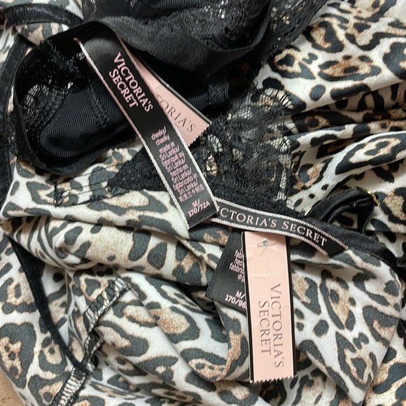 MEDIUM Victoria’s Secret animal print satin slip lingerie set - Picture 6 of 6